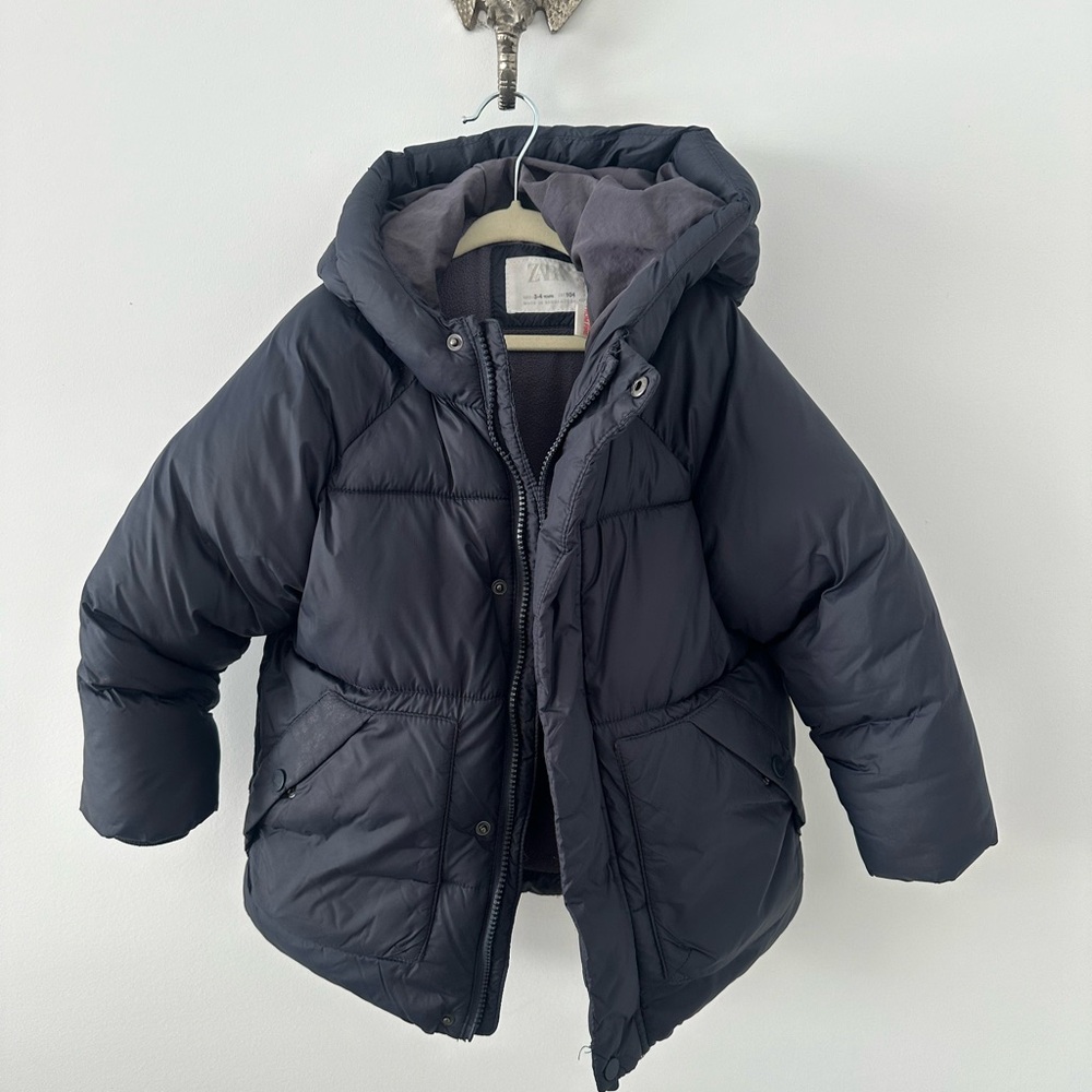 Winter coat Zara size 3/4 years -navy